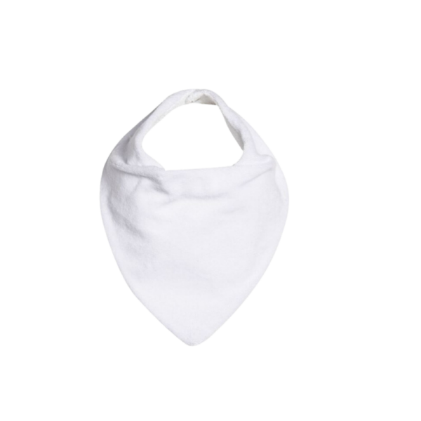 Babador Bandana Atoalhado Branco