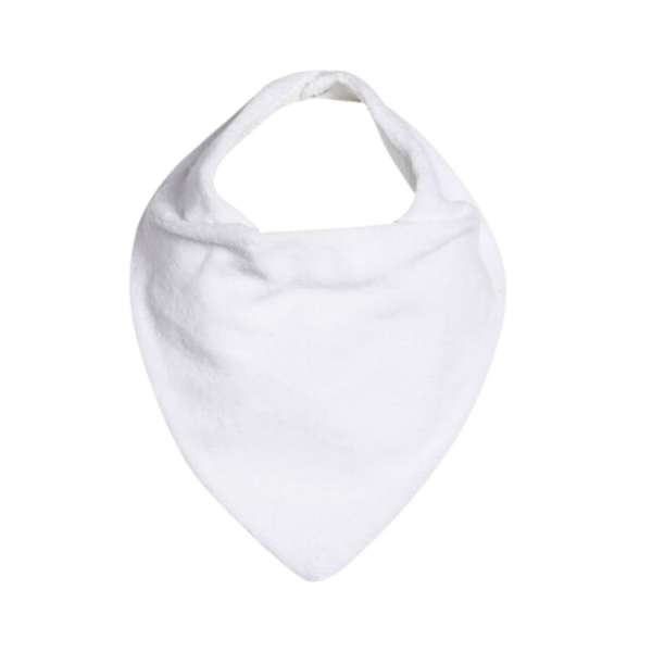 Babador Bandana Atoalhado [Neutro Branco]