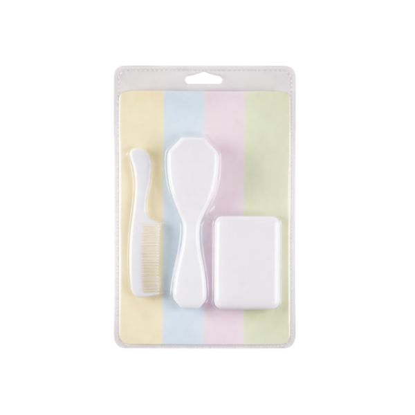 Kit Banho [Pente + escova de cabelo + saboneteira]