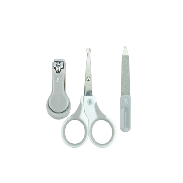 Kit Manicure Baby Unissex Neutro (Cortador + Tesoura + Lixa)