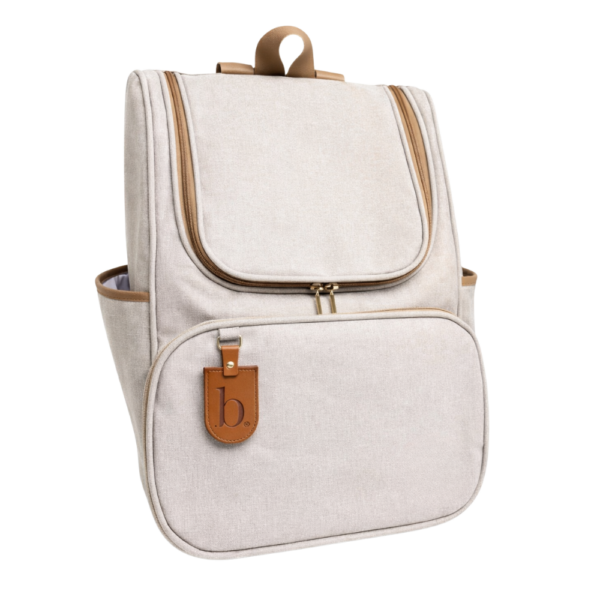 Mochila Linho 28X38X16cm [Bege]