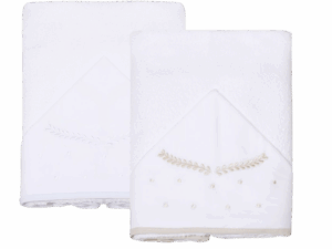 Toalha De Banho Felpuda Mami Clássicos Forrada com fralda C/Capuz 90Cm X 80Cm - 2 camadas [Atoalhada + Fralda]