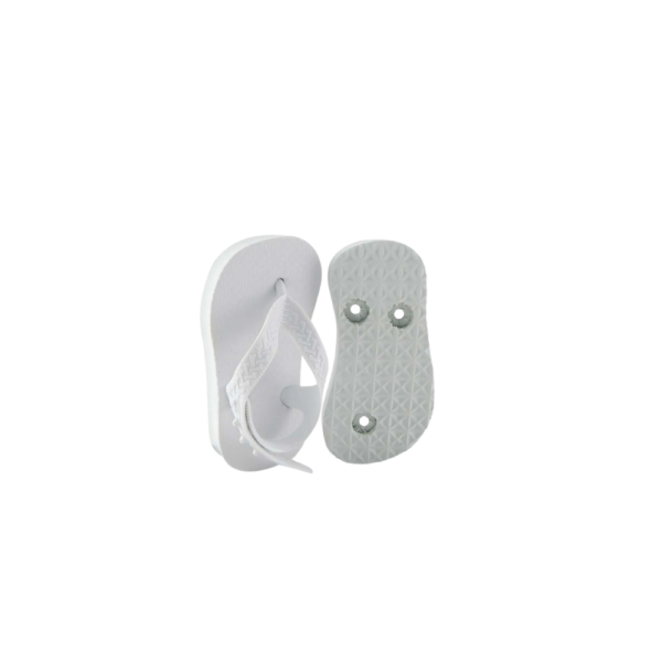 Chinelo para Sublimação Branco Baby (com Tira Calcanhar)