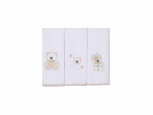 Babete Fralda de Boca Simples com 3un