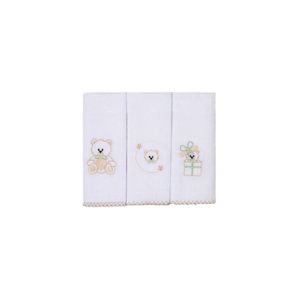 Babete Fralda de Boca Simples com 3un