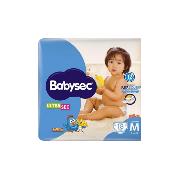 Fralda Descartável Babysec (M) - Pct Pequeno