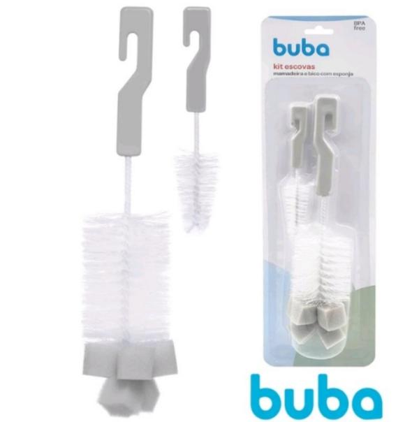 Escova De Lavar Mamadeiras Com Limpador De Bicos - Neutra