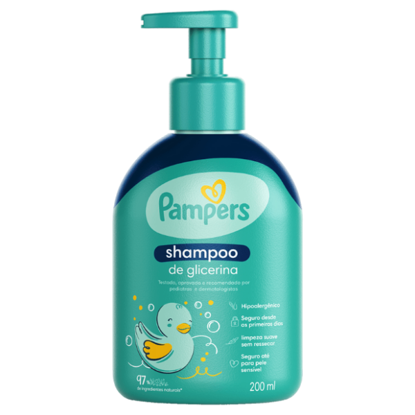 Shampoo Glicerina Pampers Baby 200ml