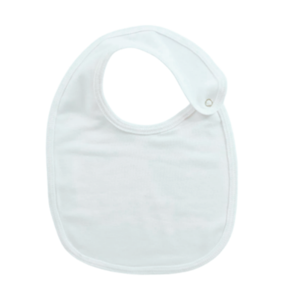 Babador Tradicional Poliéster Antipilling com Fecho Lateral [Branco]