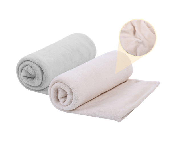 Cobertor de Microfibra Luxo Liso 1,10x 0,85 branco/off white/bege/cinza/amarelinho