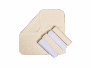 Babete Toalhinha de boca atoalhada Lisas 22Cm X 22Cm 05 Un