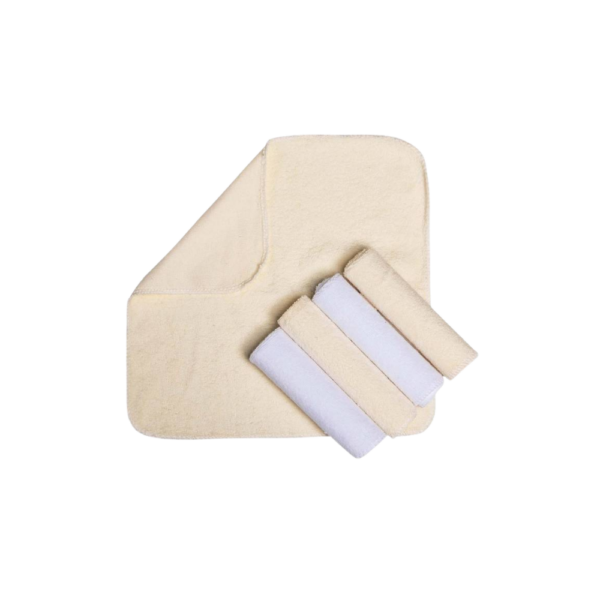 Babete Toalhinha de boca atoalhada Lisas 22Cm X 22Cm 05 Un