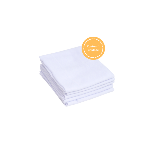 FRALDA SOFT BRANCA C/ BAINHA 68CM X 68CM