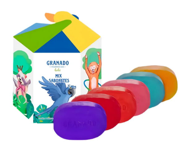 Caixa Sabonete Em Barra Glicerina Bebê 90g C/ 6 Un Granado Adicionar aos favoritos