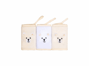 Babete Paninho De Boca Malha ou atoalhada Com Prendedor De Chupeta Estampado 28Cm X 28Cm 03 Un