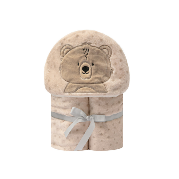 Cobertor de Microfibra friends c/capuz [Urso]