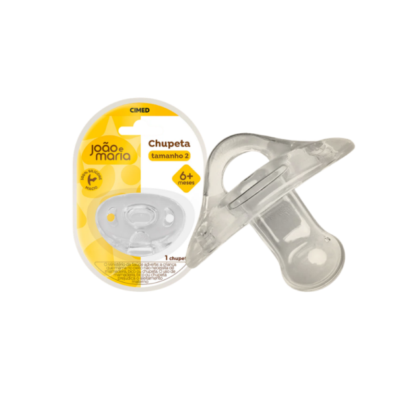 Chupeta Silicone Unissex João e Maria tamanho1