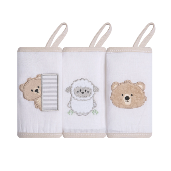 Babete de Fralda Gifts Com Prendedor De Chupeta 03 un 40X40cm